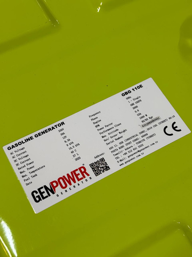 موتور برق GEMPOWER GBG 110E 10.5kva