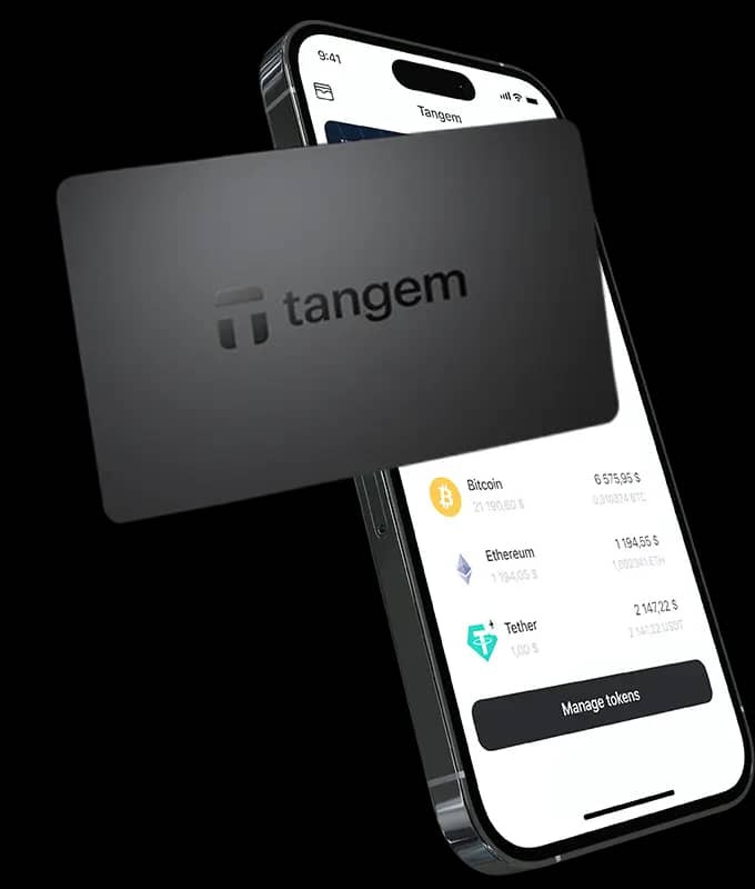 کیف پول سخت افزاری تنجم Tangem دو کارته
