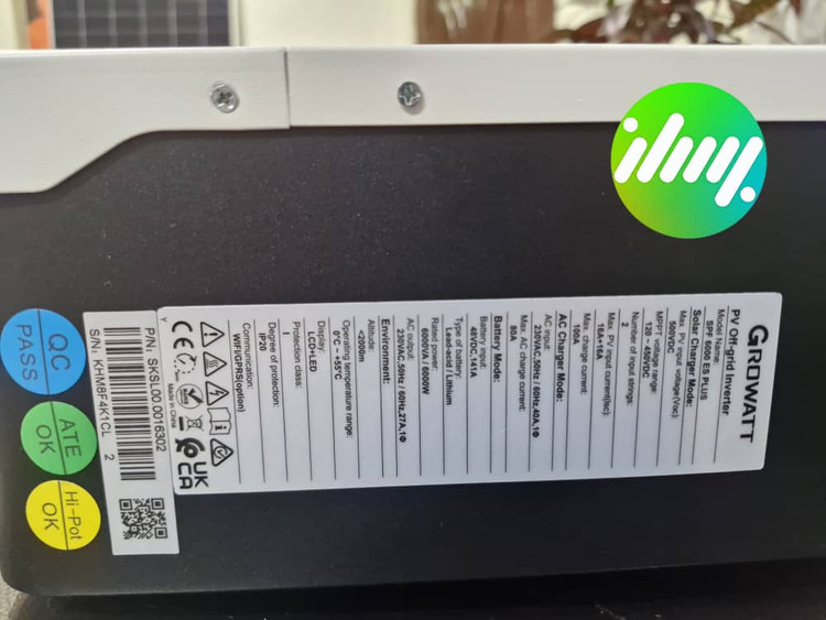 سانورتر گرووات 6kw مدل GROWATT SPF 6000 ES PLUS