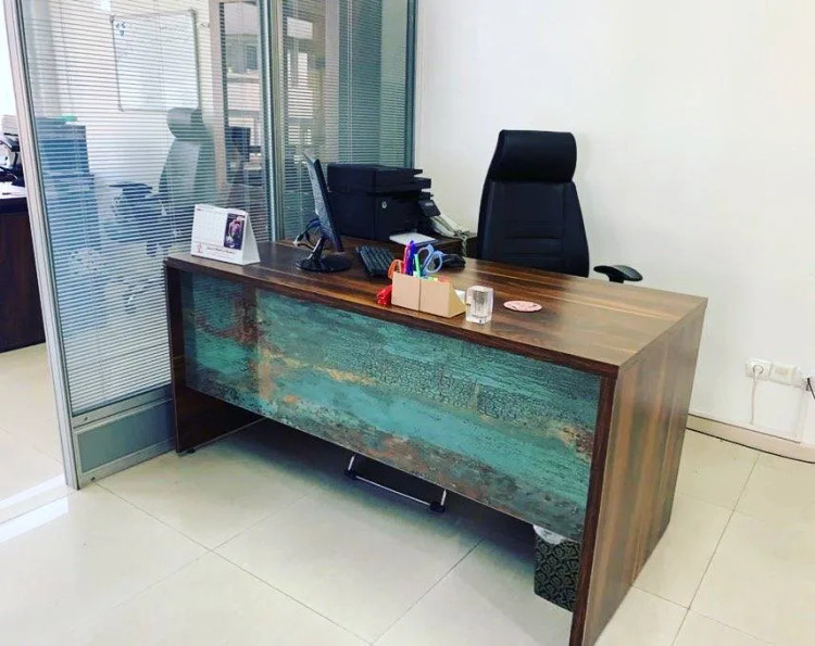 میز کارشناسی و کارمندی MDF کد E210 قابل سفارش در ابعاد و رنگ های مختلف