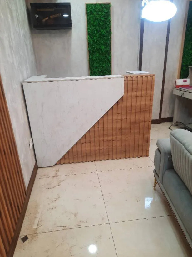 میز کانتر آبنوس جنس ام دی اف کد R314 قابل سفارش در ابعاد و رنگ های مختلف